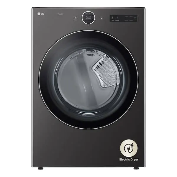 7.4 cu. ft. Vented Stackable SMART Electric Dryer in Black Steel with TurboSteam and AI Sensor Dry Technology, image 1 of 16