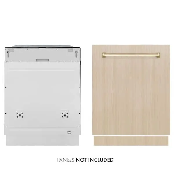 Autograph Edition 24 in. Top Control 6-Cycle Tall Tub Panel Ready Dishwasher with 3rd Rack and Polished Gold Handle, image 1 of 14