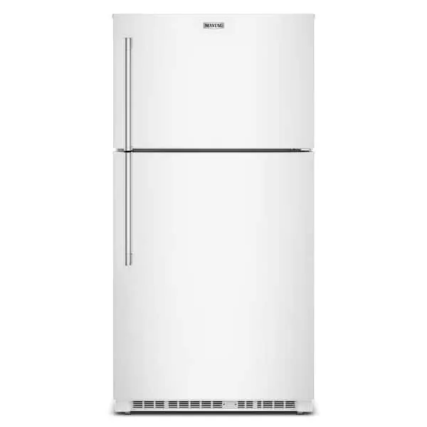 33 in. 21 cu. ft. Freestanding Wide Top Freezer Refrigerator in White with Garage Mode, image 1 of 6
