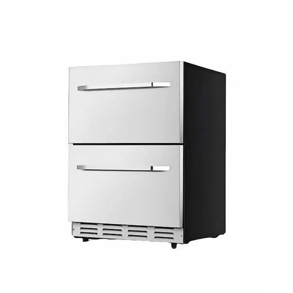 5.1 cu. ft. 24 in. Wide Dual Drawer Built-In Beverage Center in Stainless Steel, image 1 of 8