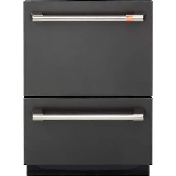 24 in. Matte Black Double Drawer Dishwasher, image 1 of 11