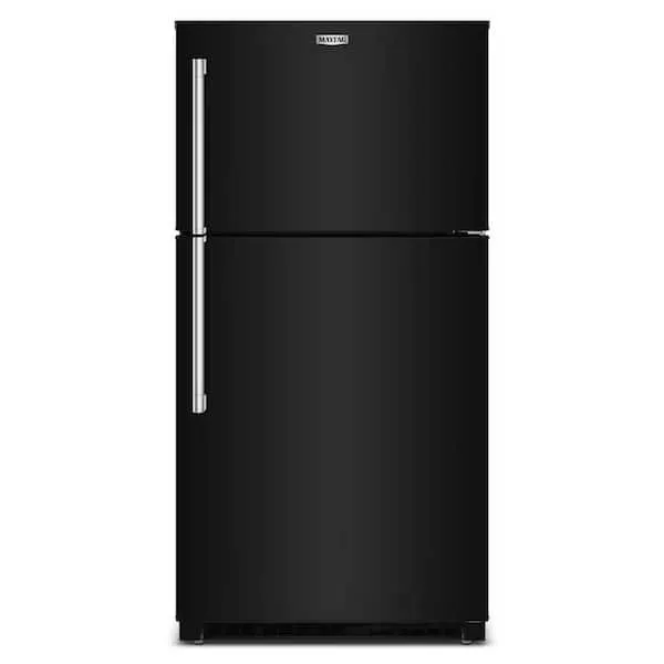 33 in. 21 cu. ft. Freestanding Wide Top Freezer Refrigerator in Black with Garage Mode, image 1 of 6
