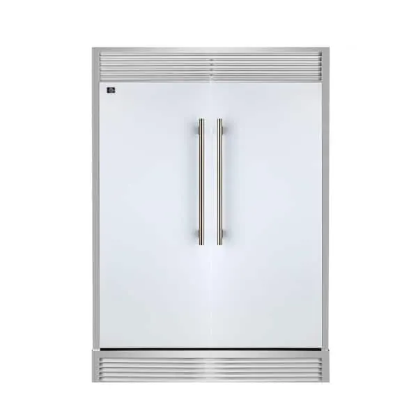 Maderno 2-Piece 56-Inch Convertible Refrigerator, 27.2 cu. ft. with Decorative Grill, 60-Inch Wide in White, image 1 of 13