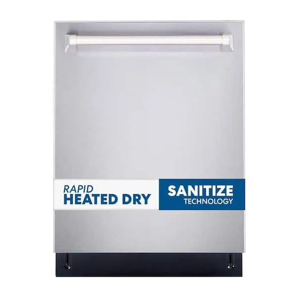 24 in. Stainless Steel Top Control Smart Built-In Tall Tub Dishwasher 120-volt with Stainless Steel Tub, image 1 of 9