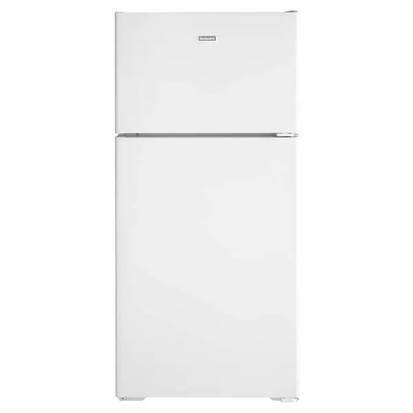 Hotpoint 15.6 cu. ft. Top Freezer Refrigerator in White, image 1 of 9