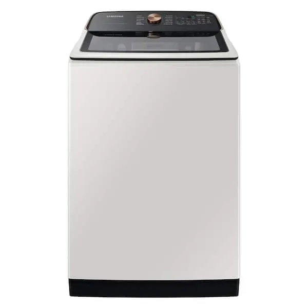 5.5 cu. ft. High-Efficiency Extra-Large Capacity Smart Top Load Washer in Ivory with Impeller Auto Dispense System, image 1 of 14