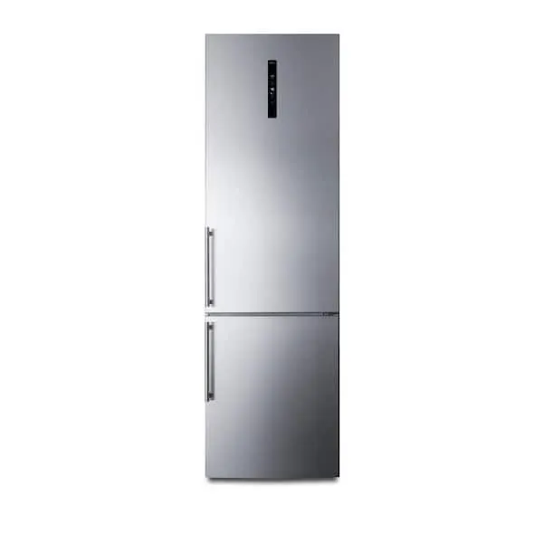 24 in. W 11.7 cu. ft. Bottom Freezer Refrigerator in Stainless Steel, Counter Depth, image 1 of 9
