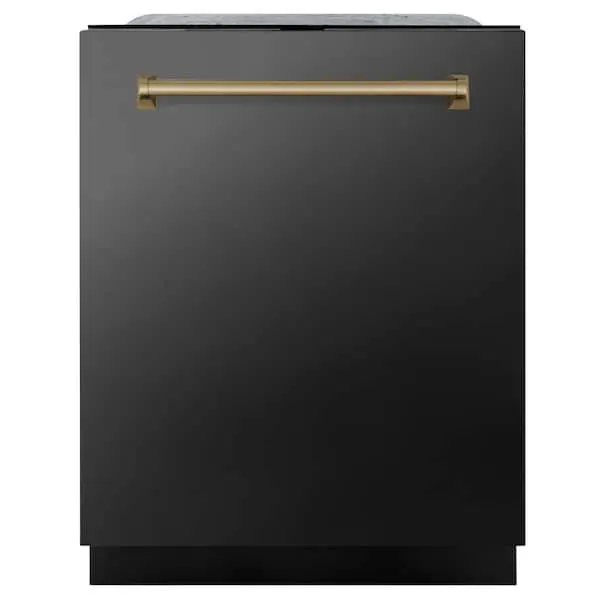 Autograph Edition 24 in. Top Control 6-Cycle Tall Tub Dishwasher w/ 3rd Rack in Black Stainless Steel & Champagne Bronze, image 1 of 14