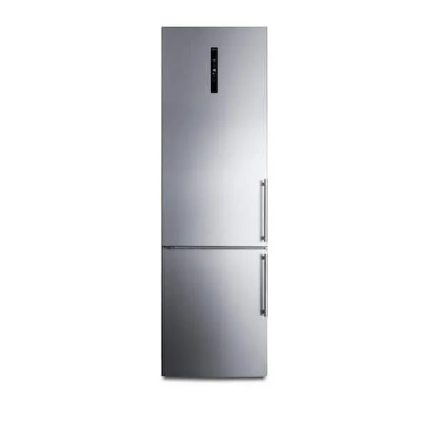 24 in. W 11.7 cu. ft. Bottom Freezer Refrigerator in Stainless Steel, Counter Depth, image 1 of 9