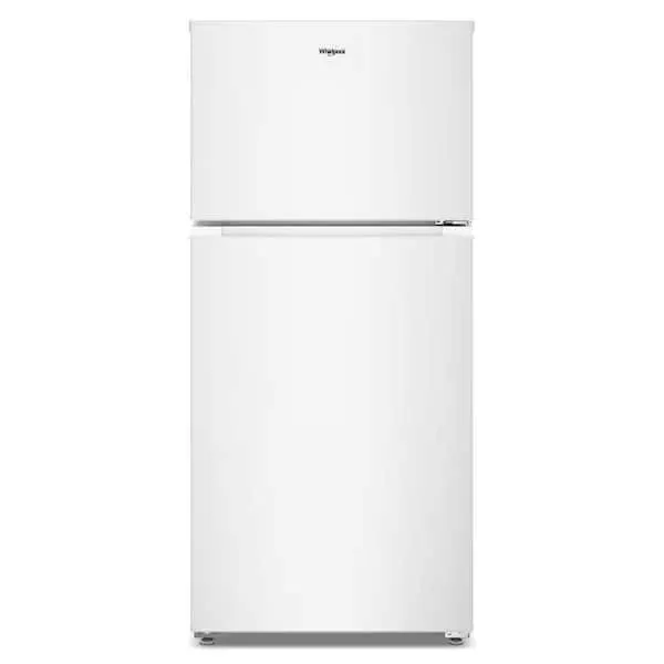 28 in. 14.3 cu. ft. Freestanding Wide Top Freezer Refrigerator in White with Total Coverage Cooling, image 1 of 9