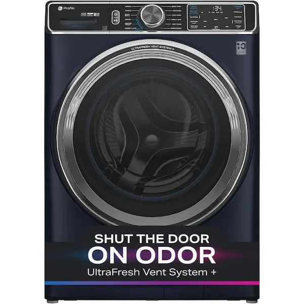 Profile 5.3 cu. ft. Smart Front Load Washer in Sapphire Blue w/OdorBlock UltraFresh Vent System, Microban, Tier 2 EStar, image 1 of 13