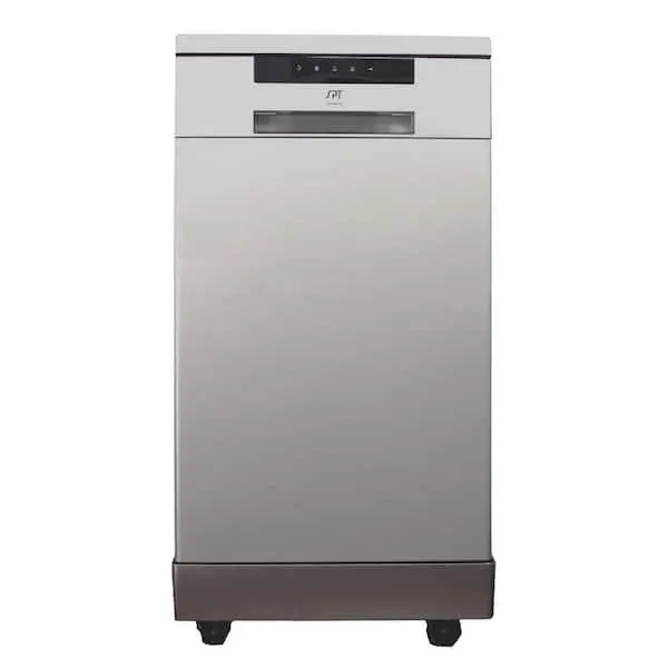 18 in. Stainless Steel Electronic Portable 120-Volt Dishwasher with 6-Cycles with 8 Place Settings Capacity, image 1 of 9