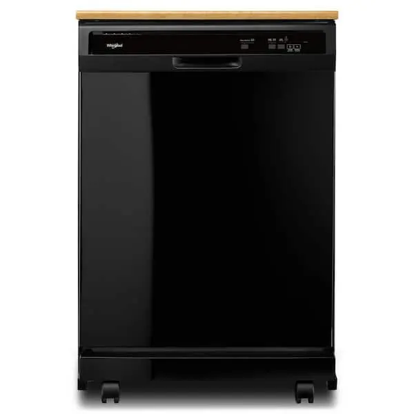 24 in. Black Front Control Heavy-Duty Portable Dishwasher with 1 Hour Wash Cycle and 12-Place Settings, 64 dBA, image 1 of 8