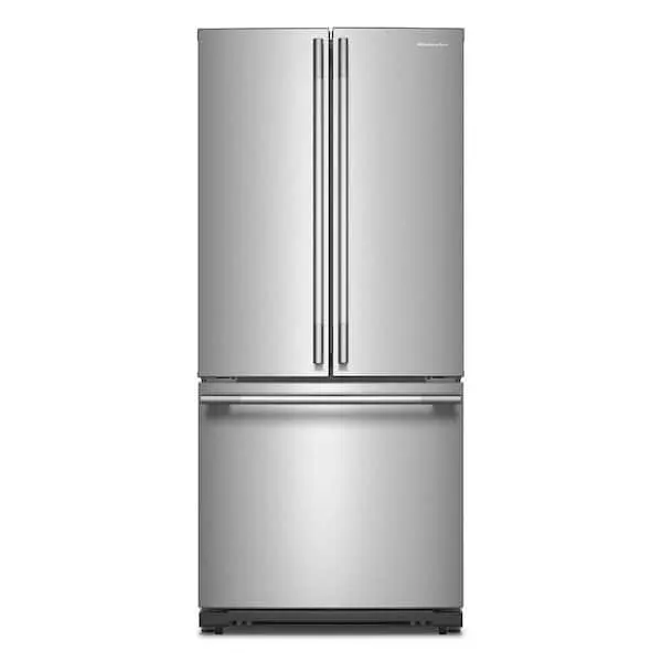 30 in. 20 cu. ft. Standard Depth French Door Refrigerator in PrintShield Stainless with Interior Dispense, image 1 of 13