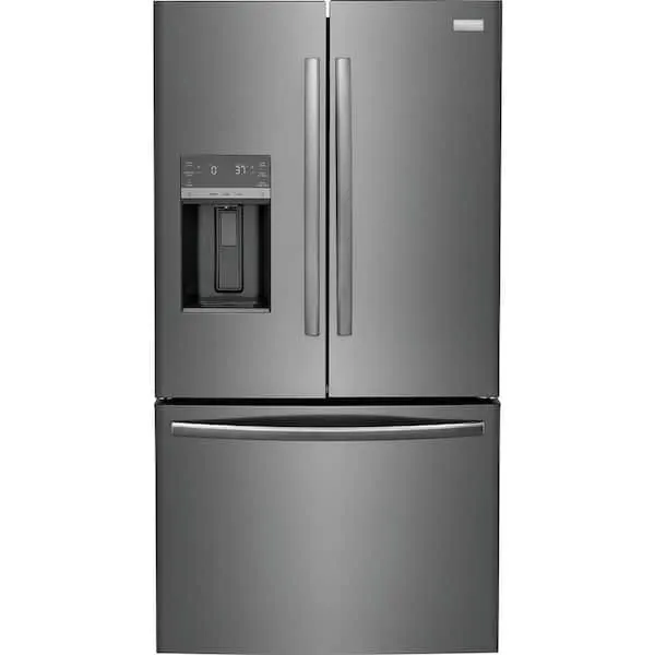 Gallery 36 in. 28 cu. ft. Standard Depth French Door Refrigerator in Smudge-Proof Black Stainless with Dual Ice Maker, image 1 of 16