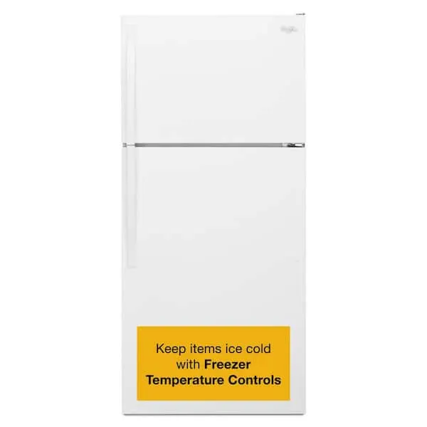 14.3 cu. ft. Top Freezer Refrigerator in White, image 1 of 12