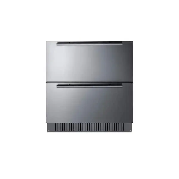 5.42 cu. ft. Under Counter Double Drawer Refrigerator in Stainless Steel ADA Compliant, image 1 of 9