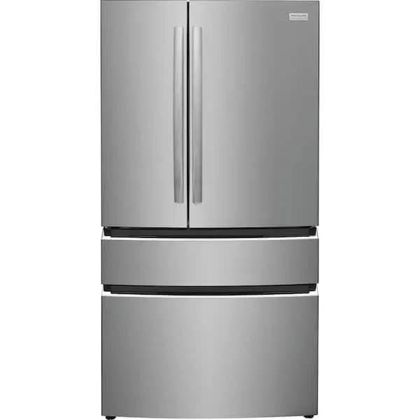 Gallery 36 in. 27.2 cu. ft. 4 Door French Door Standard Depth Refrigerator, Stainless Steel w/Internal Water Dispenser, image 1 of 15