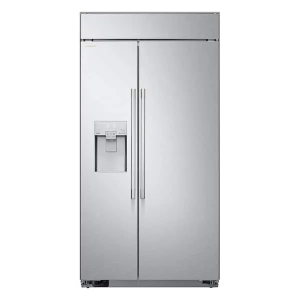 SIGNATURE 42 in. W 26 cu. ft. Smart Built-in Side by Side Refrigerator in Stainless Steel with Tall Ice, Water Dispenser, image 1 of 14