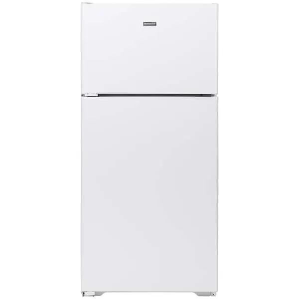 Hotpoint 15.6 cu. ft. Top Freezer Refrigerator in White, image 1 of 9