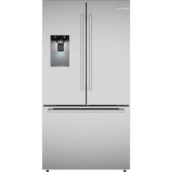 500 Series 36 in. 26 cu. ft. Smart Standard Depth French Door Refrigerator Stainless Steel, Fastest Ice Maker and Water, image 1 of 15