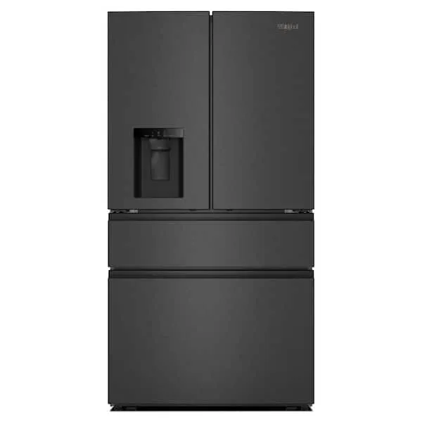 36 in. 29 cu. ft. Standard Depth French Door Refrigerator in Print Resist Black Stainless w/ Flexible Temperature Drawer, image 1 of 15