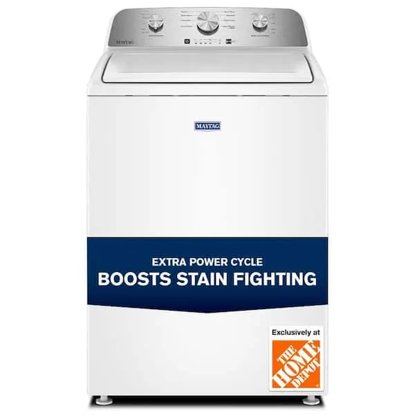 4.0 cu. ft. Top Load Washer in White with Extra Power Cycle, image 1 of 11