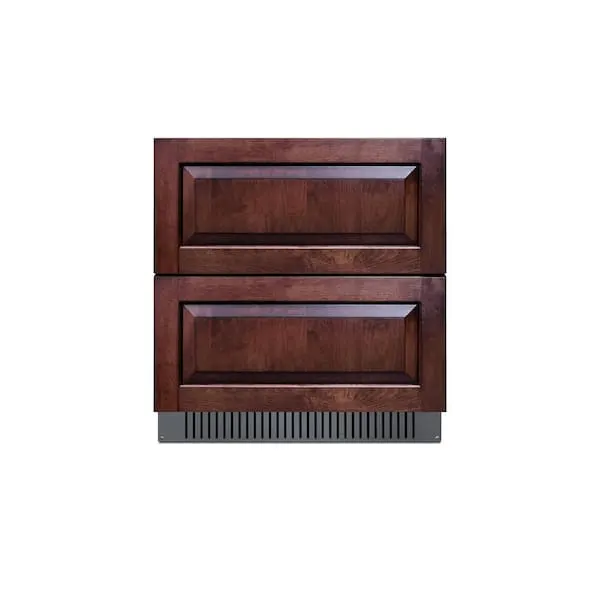 5.42 cu. ft. Under Counter Double Drawer Refrigerator in Panel-Ready ADA Compliant, image 1 of 9