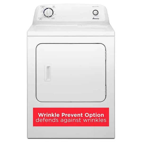 6.5 cu.ft. vented Front Load Electric Dryer in White with Wrinkle Prevent Option, image 1 of 15
