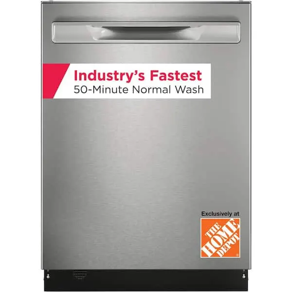 Gallery 24 in. Top Control Built -In Tall Tub 49 dBA Dishwasher in Stainless Steel with 7-Cycles and 50 Min. Normal Wash, image 1 of 16