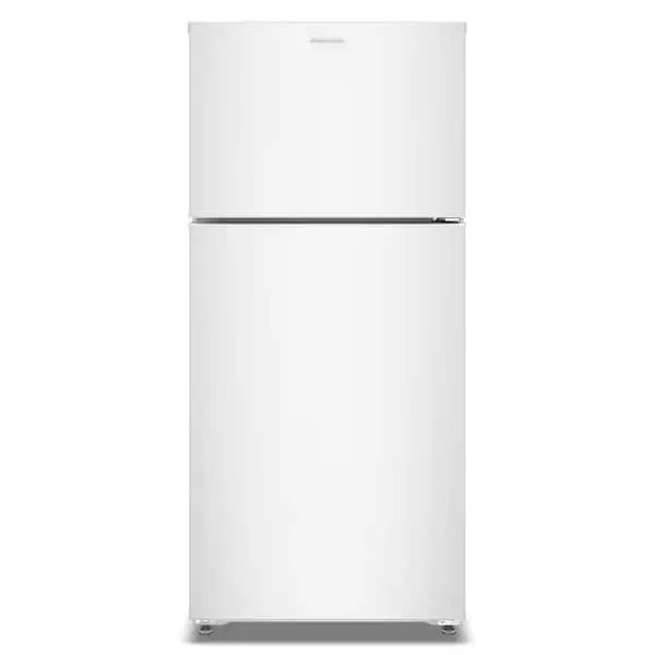 28 in. 14 cu. ft. Freestanding Wide Top Freezer Refrigerator in White with A Large Crisper Drawer, image 1 of 5