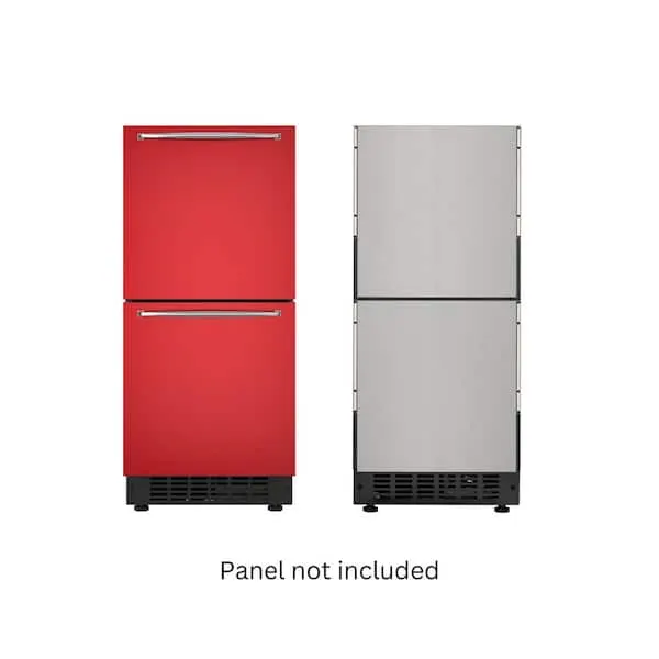 15 in. Panel Ready Built-In Double Drawer Refrigerator, image 1 of 10