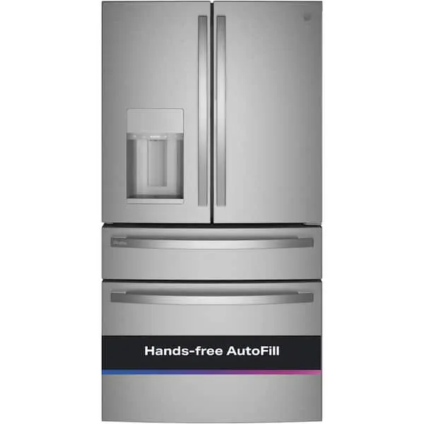 Profile 27.9 cu. ft. Smart 4-Door French Door Refrigerator with Door-in-Door in Fingerprint resistant, stainless Steel, image 1 of 14