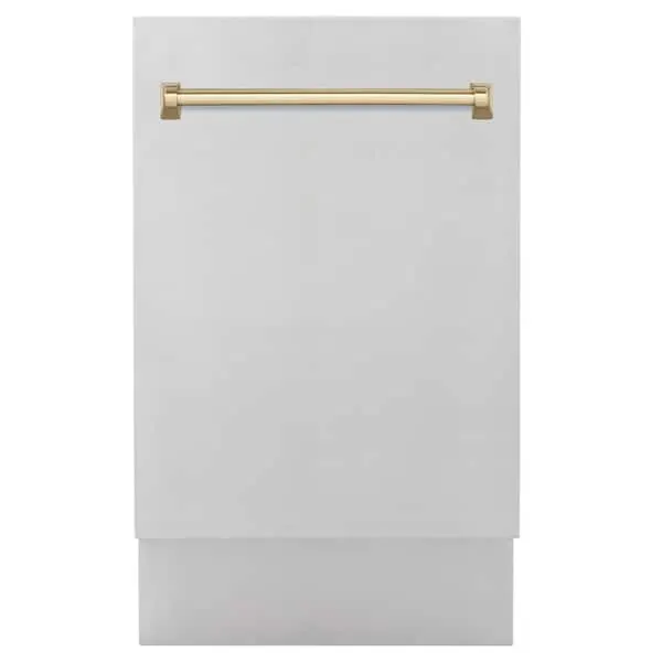 Autograph Edition 18 in. Top Control 8-Cycle Tall Tub Dishwasher with 3rd Rack in Stainless Steel & Champagne Bronze, image 1 of 12