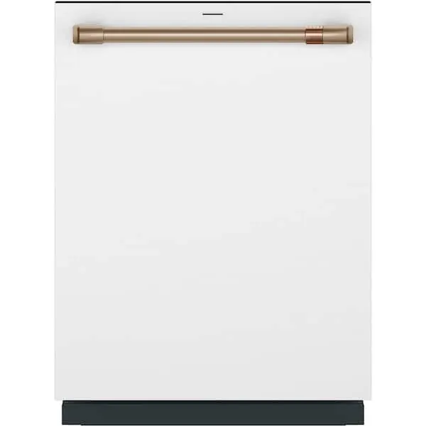 24 in. Built-In Smart Top Control Dishwasher in Matte White with Stainless Tub, Interior Lighting, 39 dBA, image 1 of 14