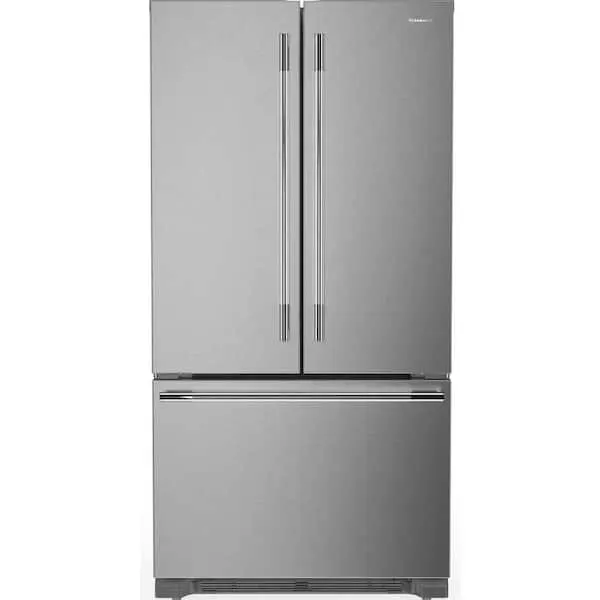 36 in. 22 cu. ft. Counter-Depth French Door Refrigerator in PrintShield Stainless with Internal Water Dispenser, image 1 of 5