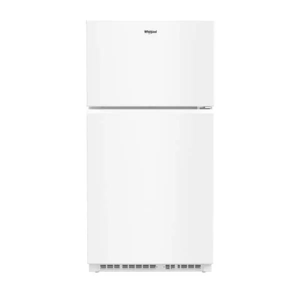 32.8 in. 21.3 cu. ft. Freestanding Top Freezer Refrigerator in White with Total Coverage Cooling, image 1 of 2