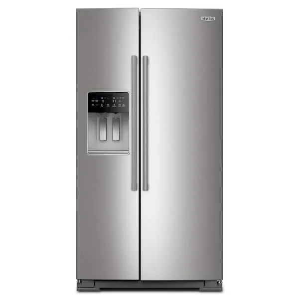 36 in 20.8 cu ft Counter Depth Side-by-Side Refrigerator in Fingerprint Resistant Stainless Finish w/ PowerCold Feature, image 1 of 15