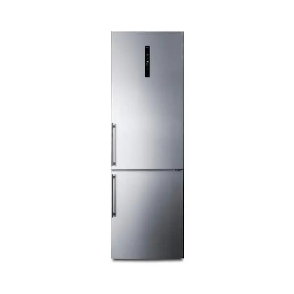 24 in. 10.6 cu. ft. Bottom Freezer Refrigerator in Stainless Steel Counter Depth, image 1 of 7