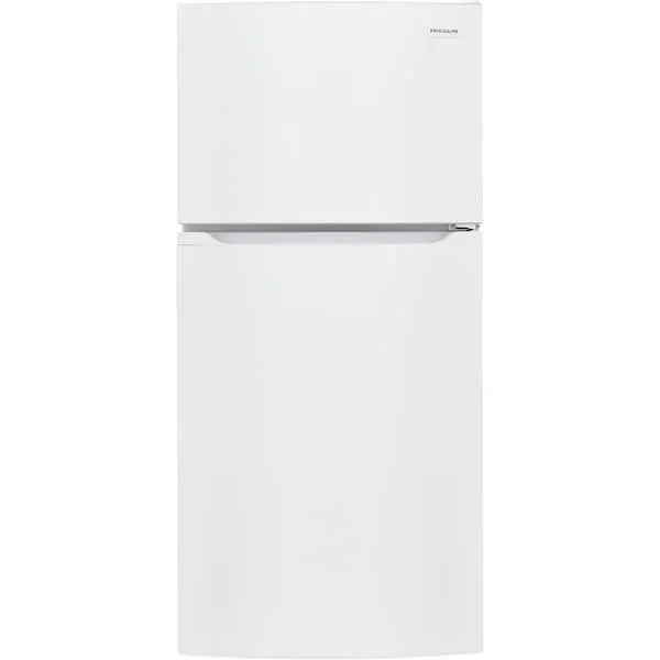 27.6 in. 14 cu. ft. Frost Free Top Freezer Refrigerator in White with EvenTemp Cooling System, image 1 of 10