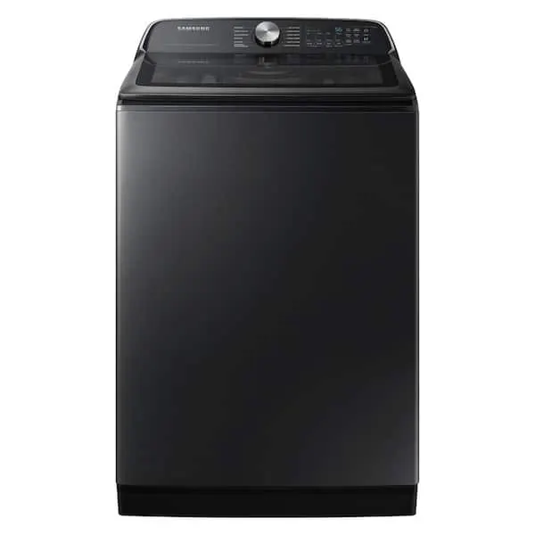 5.5 cu.ft. High-Efficiency Extra-Large Capacity Smart Top Load Washer with Super Speed in Brushed Black, image 1 of 14