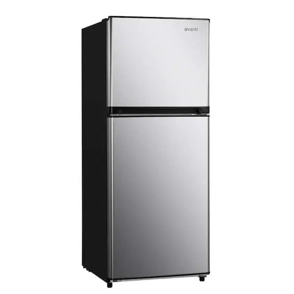 23.75 in. 10.0 cu. ft. Countertop Depth Top Freezer Refrigerator in Stainless Steel, image 1 of 8