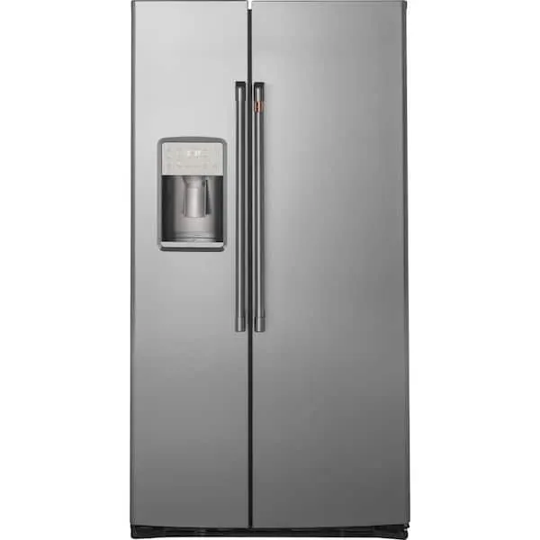 21.9 cu. ft. Smart Side by Side Refrigerator with Humidity Control in Stainless Steel, Counter Depth with Quick Ice, image 1 of 11