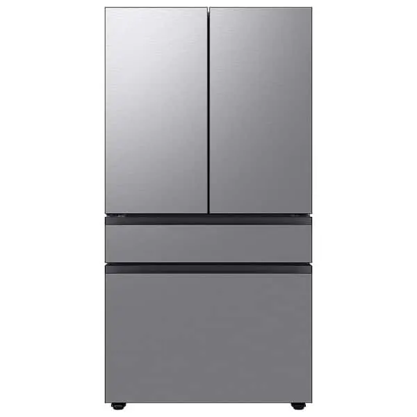 Bespoke 36 in. 23 cu. ft. Counter Depth 4-Door French Door Refrigerator in Stainless Steel with Beverage Center, image 1 of 14