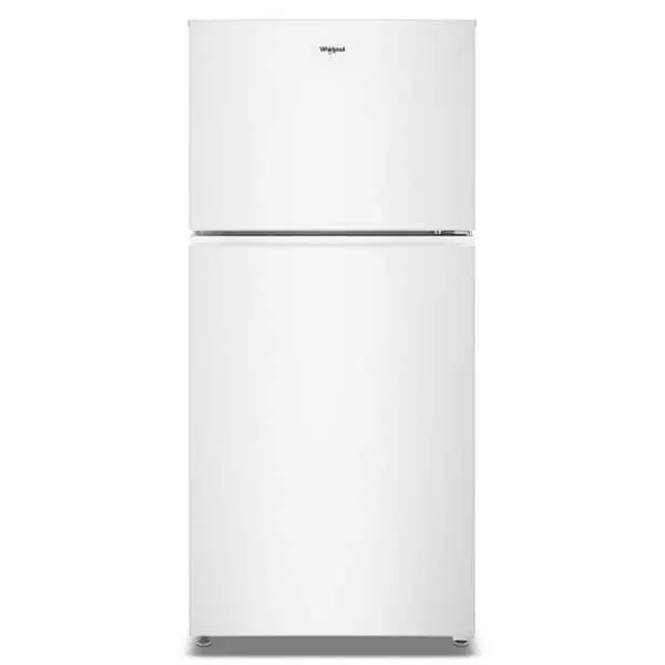 30 in. 19 cu. ft. Standard Depth Top Freezer Refrigerator in White with Total Coverage Cooling, image 1 of 6