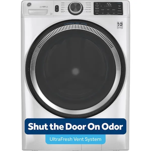 5.0 cu.ft. Smart Front Load Washer in White with Steam, UltraFresh Vent System, and Microban Technology, image 1 of 13