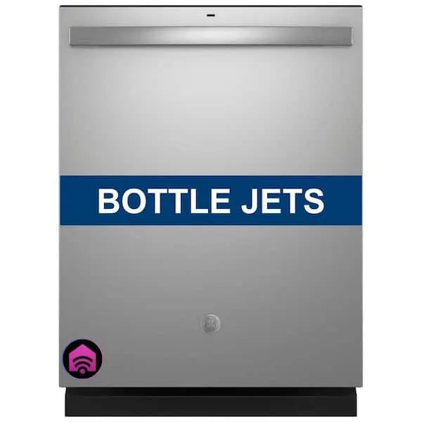 24 in. Smart Built-In Tall Tub Top Control Stainless Steel Dishwasher w/Stainless Interior Door and Plastic Tub, 50 dBA, image 1 of 14
