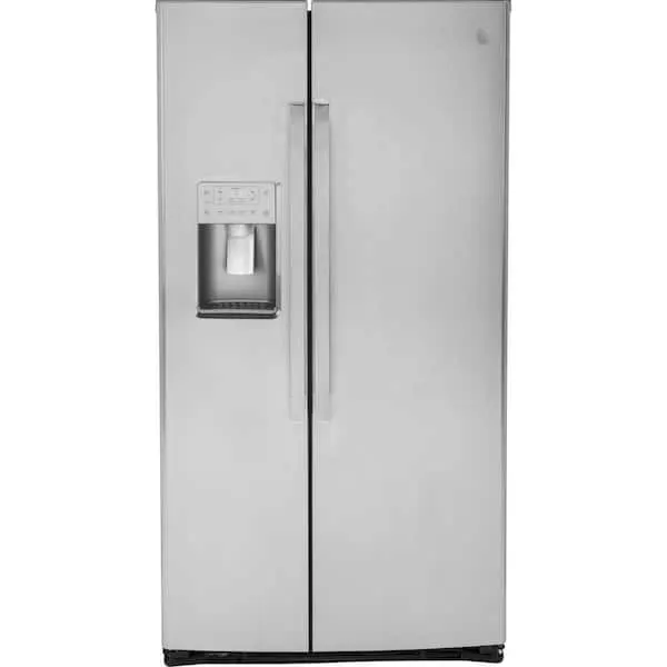 Profile 21.9 cu. ft. Side by Side Refrigerator in Fingerprint Resistant Stainless Steel, Counter Depth, image 1 of 13
