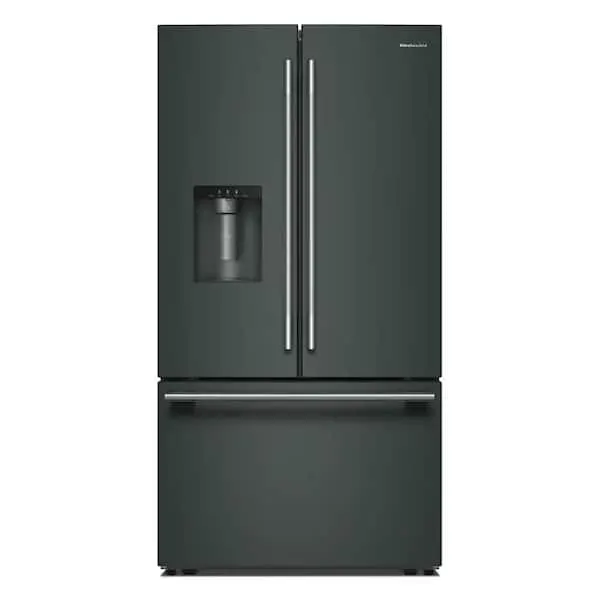 36 in. 30 cu. ft. Freestanding French Door Refrigerator in Juniper with Exterior Water and Ice, image 1 of 15