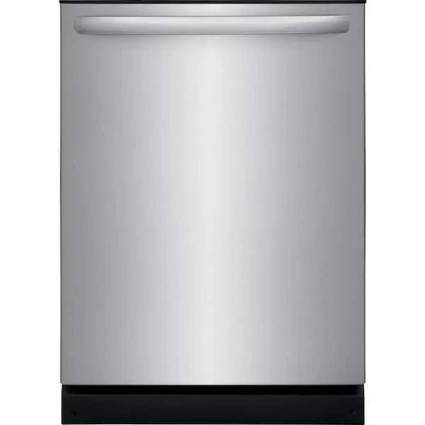 24 in Top Control Built in-Tall Tub 52 dBA Dishwasher with Plastic Tub in Stainless Steel with 4-cycles, image 1 of 12
